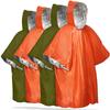 Outdoor Camping Portable Emergency Waterproof Raincoat First Aid Raincoat PE New Material Aluminum Film Warm Blanket Emergency Weather Proof