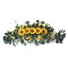 Guirlande de Fleurs Artificielles pour Panneau de Bienvenue de Mariage Arrière-plans de Réception de Mariage Décoration de Table de Fête Arrangement Floral