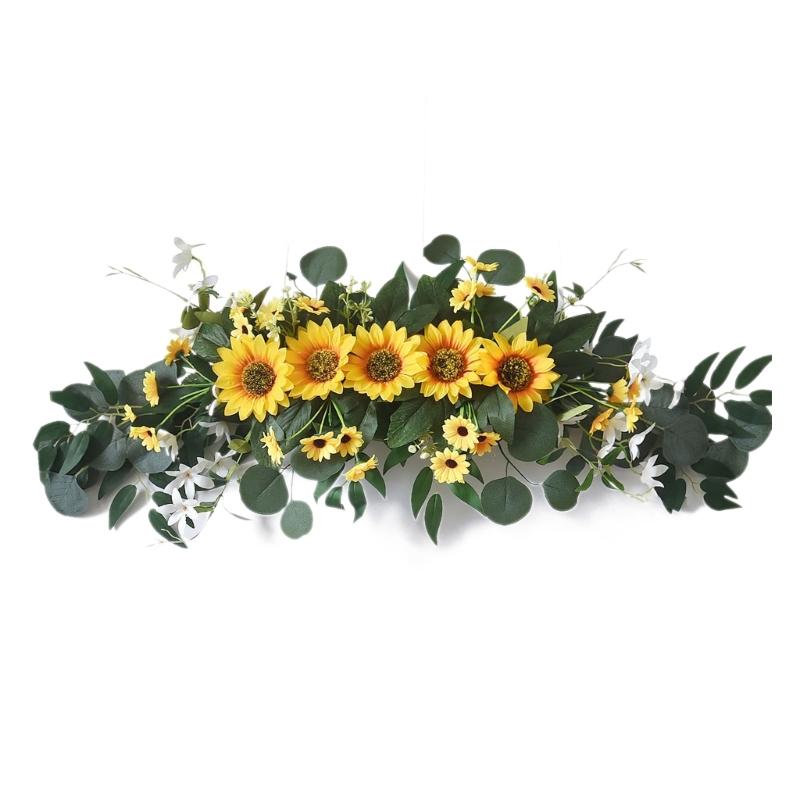 

Artificial Flower Swag for Wedding Welcome Sign Wedding Reception Backdrops Party Table Decoration Flower Arrangement 1