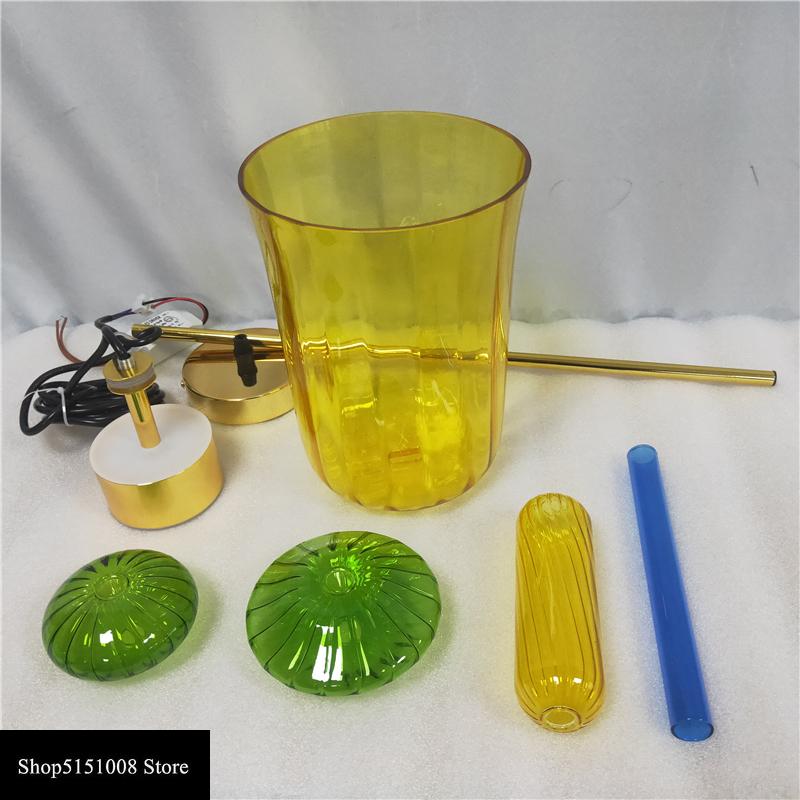 Nordische Farbe Süßigkeiten Pendelleuchten modern Wohnzimmer Schlafzimmer Kinderzimmer Glas Hängelampen Luminaira Heimdekor Leuchten