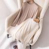 2025 Autumn Slimming Round Neck Silk Wool T-Shirt - Warm, Skin-Friendly, Solid Color