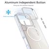 For iPhone 16 Pro Case Compatible with MagSafe TPU+Acrylic Gradient Phone Cover with Kickstand