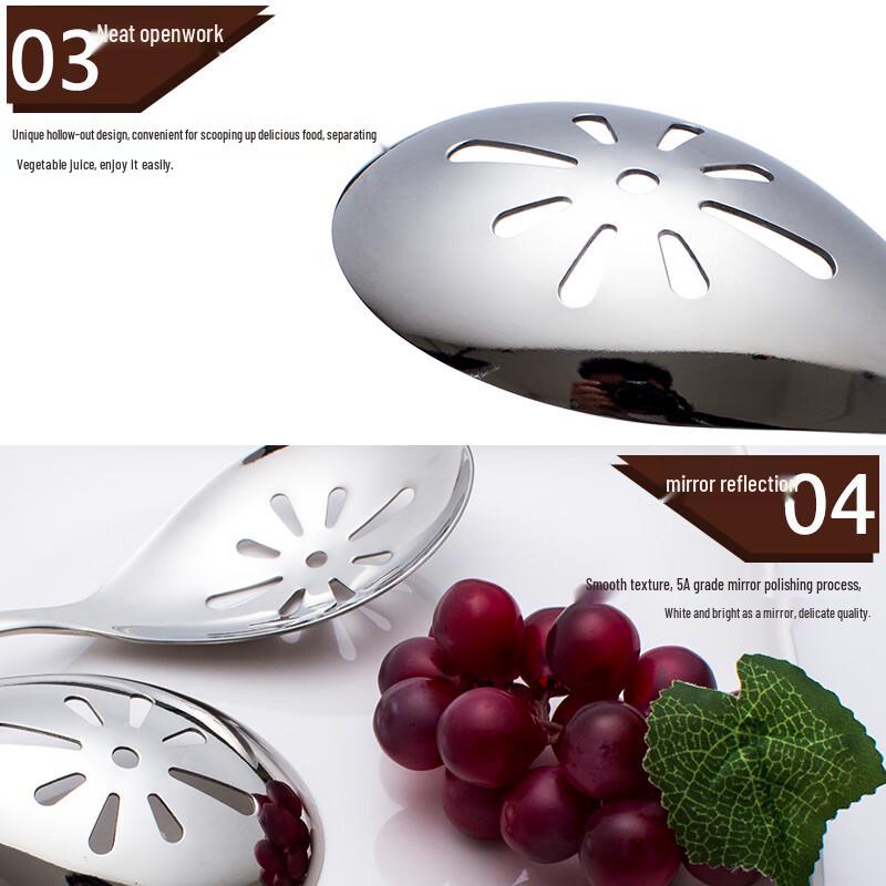304 Stainless Steel Slotted Serving Spoon
