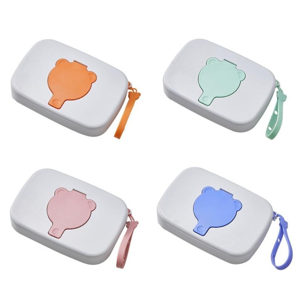 New Flip Cover Portable Wipes Holder Hanging Rope Hygienic Wet Wipes Container Reusable Wet Tissue Box Travel
