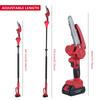 ZS2200 20V Cordless Pole Saw & Mini Chainsaw, 2in1 Electric Pole Saw with 2 Batteries and 2