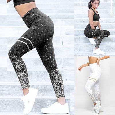 Damen Leggings mit Punkten, Fitness, Sport, Laufen, Yoga, Sporthose