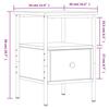 VidaXL Table de chevet chêne sonoma 34x36x50 cm bois d'ingénierie 826045