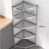 BeiFu Stainless Steel 5-Tier Corner Kitchen & Bathroom Storage Rack