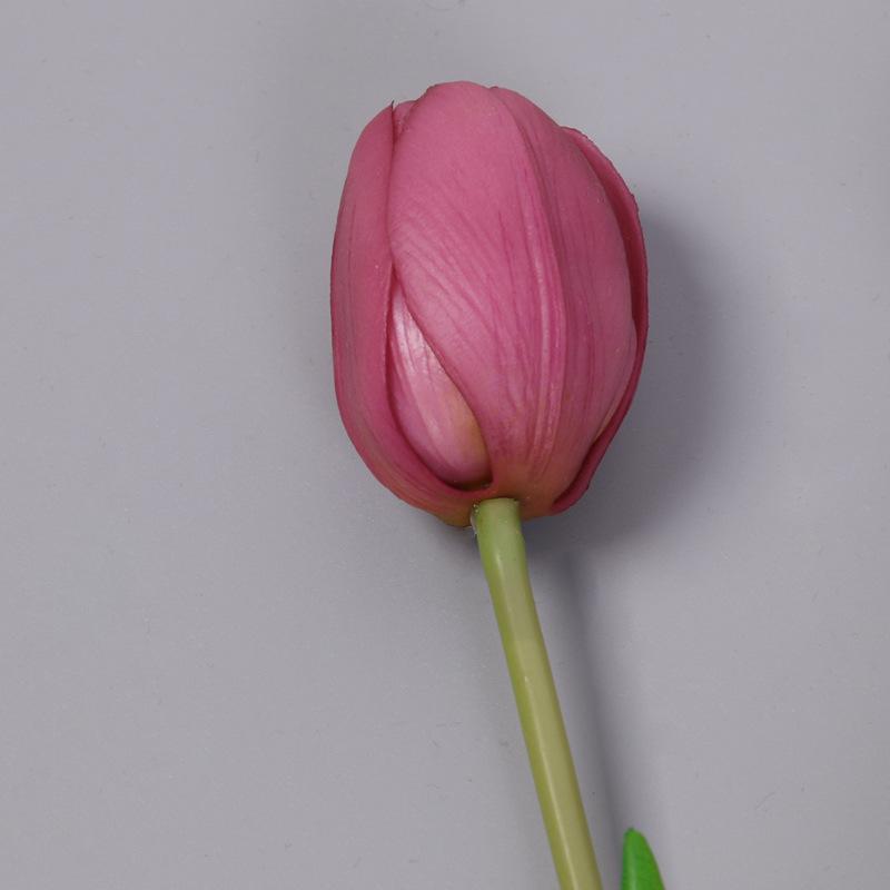 5pcs Real Touch Flower Simulation Plant Artificial Tulip Flowers Single Long Stem Bouquet 40cm Wedding Fake Flower Home
