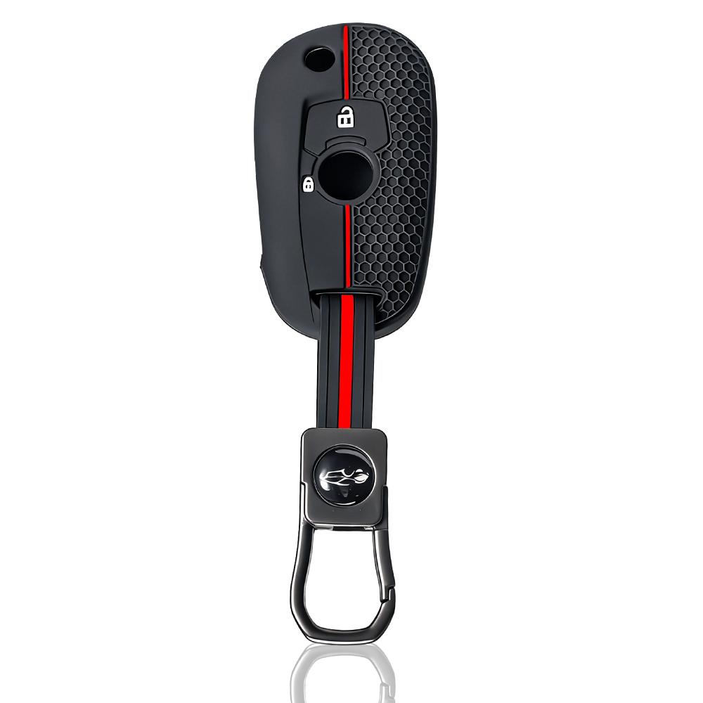 

2 Buttons Silicone Car Key Case Cover Holder for Opel Vauxhall Astra K Corsa E 2015 2016 2017 2018 2019 Fob Key Cover Protective чёрный