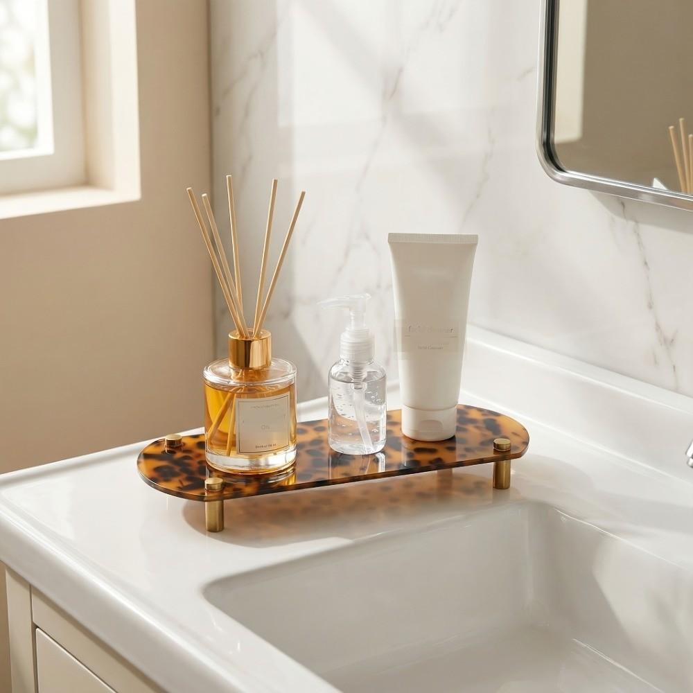 Durable Acrylic Tray Lightweight Jewelry Tray Counter Vanity Tray Home Decor