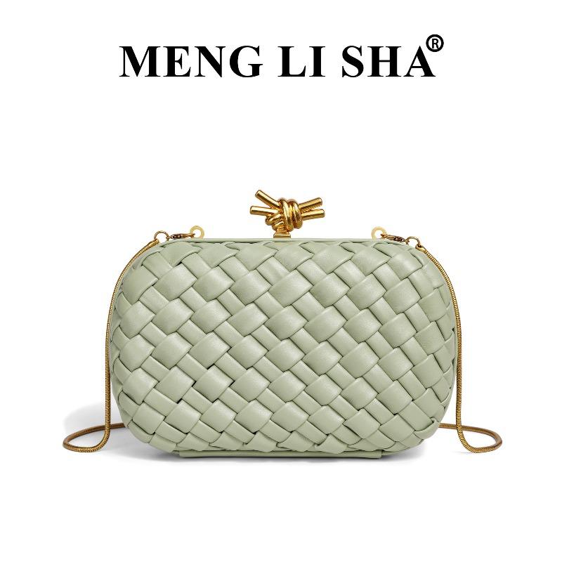 Ladies dinner bag new fashion woven bag commuter versatile clutch bag shoulder messenger clip bag