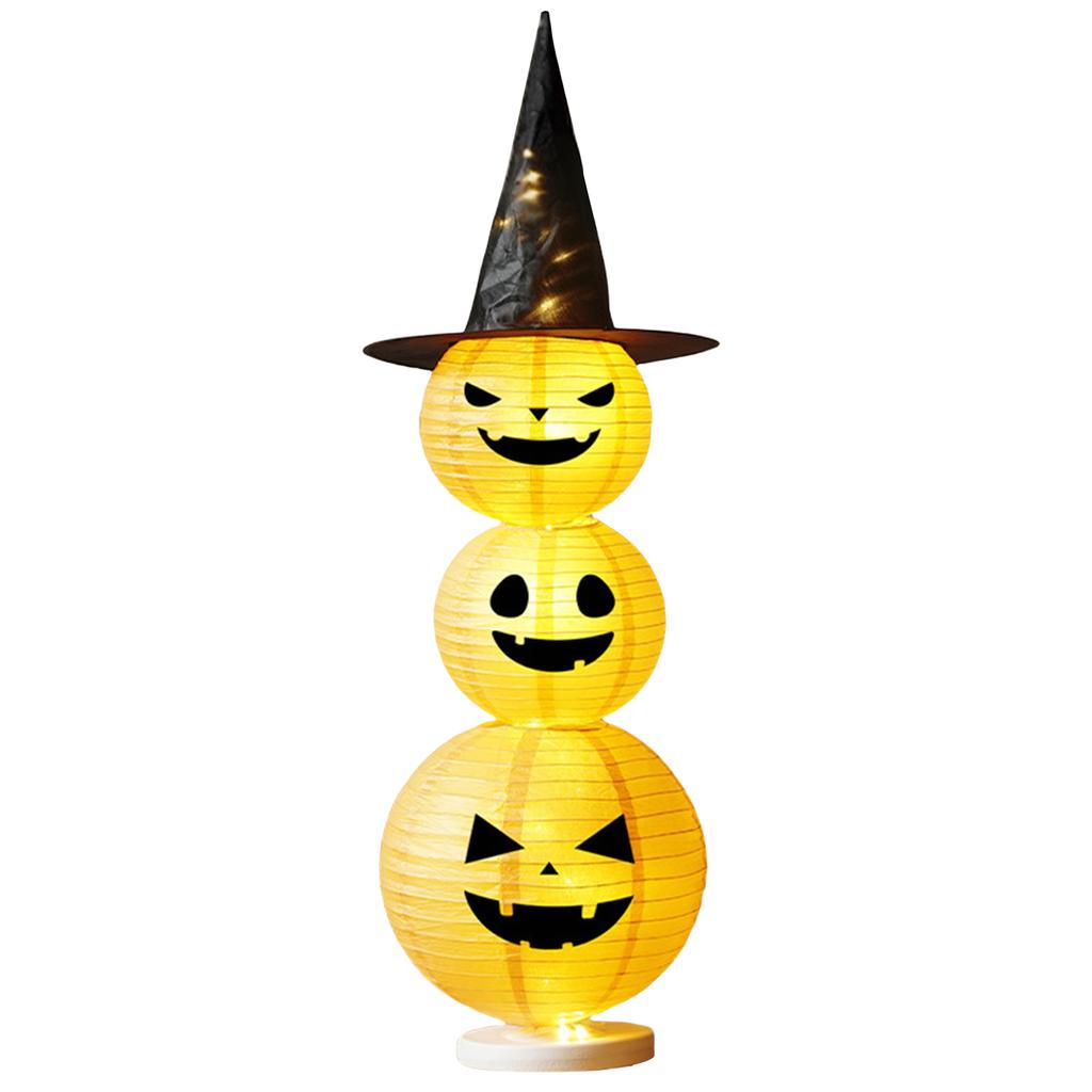 Halloween Decorative Pumpkin Lantern with Light LED Pumpkin Lantern Halloween Pumpkin Light for Indoor Outdoor Home Party Yard