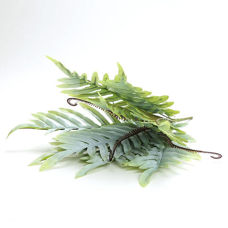 Artificial Pothos & Monstera Leaves Wall Decor for Living Room - Small Potted Greenery Arrangement