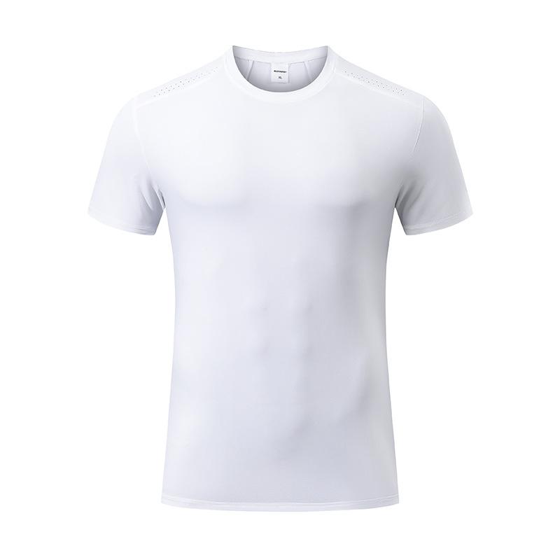 

Sports T-shirt ice silk short-sleeved quick-drying sports casual breathable outdoor sports running fitness clothes for men XL білий