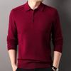 Men's 100% Pure Wool Polo Sweater