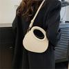 Fashionable Shoulder Bag for Women PU Messengers Bag Half Moon Crossbody Bag