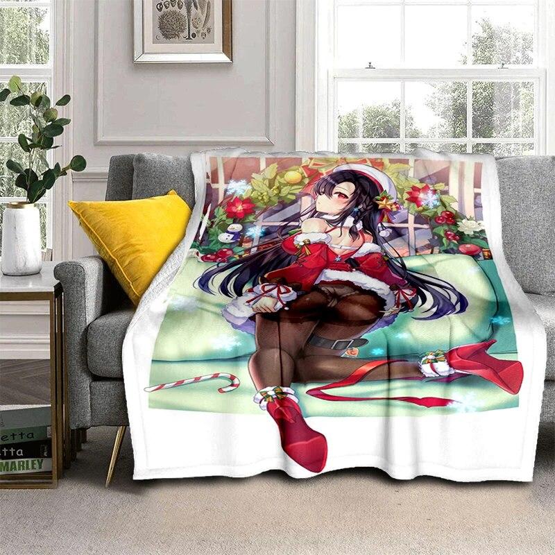 Weihnachten Sexy Schönheit Geschenk Weiche Plüsch Sofa Bett Werfen Cartoon Picknick Decken Moderne Flanell Decke Abdeckung Bettdecke Geschenk