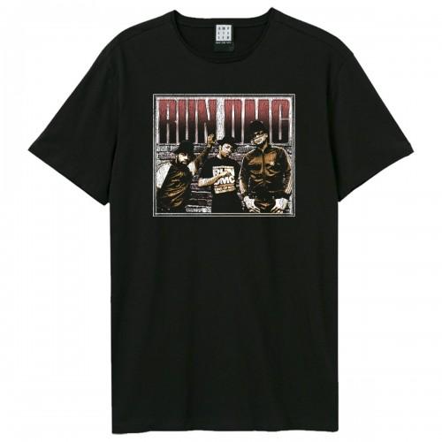 Amplified Unisex Adult Halved Threshed Run DMC T-Shirt