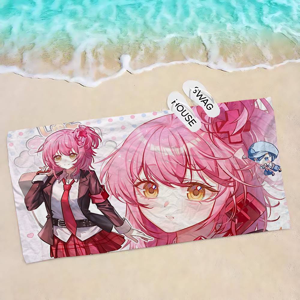 

Shugo Chara Японское Аниме Аниме Пляжное Полотенце для Купания Мягкое Впитывающее Салфетка Детские Подарки для Детей Путешествия Кемпинг Спортзал W40*H60(CM)