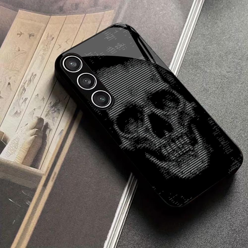 Anime Game Skull Skull Head PhoneCase Glass PhoneCase for Samsung Galaxy S26 S25 S24 S23 S22 S21 FE Ultra Plus Dropresistant