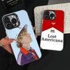M-MGK Lost Americana LA Phone Case For iPhone 15,16,12,14,13,17,11,E,Pro,Max,Plus,Air,Mini Black TPU Cover