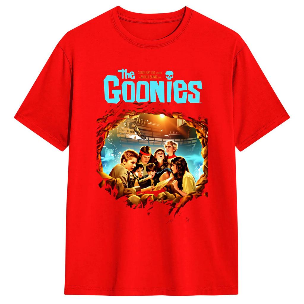 The Goonies Never Say Die Pure Cotton T Shirt For Mens Beach O Neck Trending Tee Shirt Oversized Casual Clothes