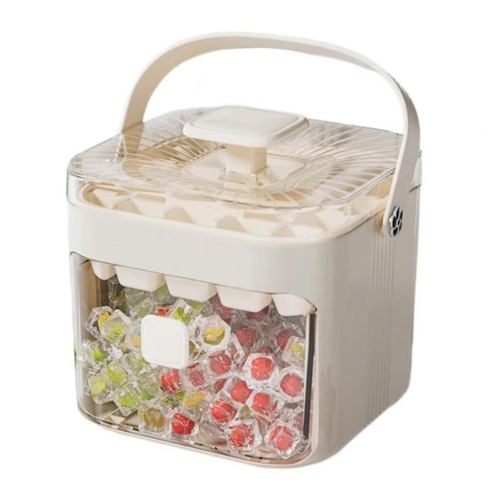 48 Grids Ice Cube Mold Large Capacity Ice Cube Storage Durable Ice Cube Maker Whiskey белый