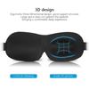 3D Contoured Light Blocking Sleep Eye Mask, Ergonomic Concave Blindfold Design, For Men & Women Deep Sleep Night Vision