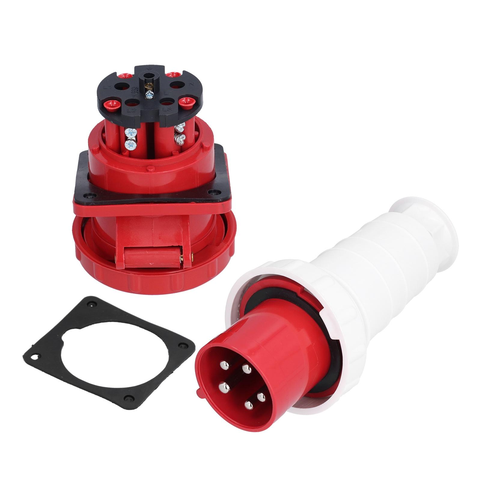 

Промислова розетка 5-контактний 3-фазний роз єм живлення IP67 Водонепроникний 380415 В 63 A 3P+N+E