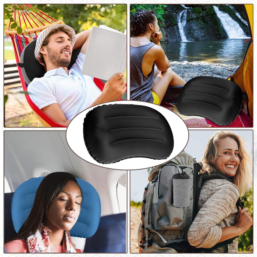 KALOLINNA Camping Ultra Light Air Travel Portable Lightweight Air For Sleeping In the Storage Bag Included Pillow, Pillow, Pillow, Pillow, Foldable,