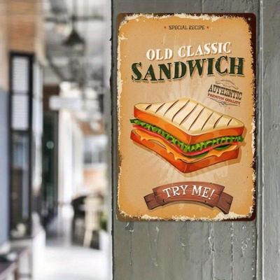 Vintage Metallwandkunst Schild Retro Küche Diner Café Poster Dekor