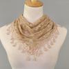 Any Occasion Scarf Fashionable Neckerchief Hollow Rose Scarf Lace Scarf