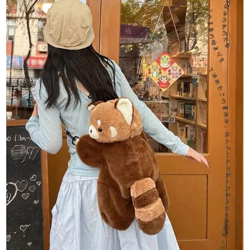 Cute Penguin Plush Bag With Double Shoulder Straps For Kids And Teens
