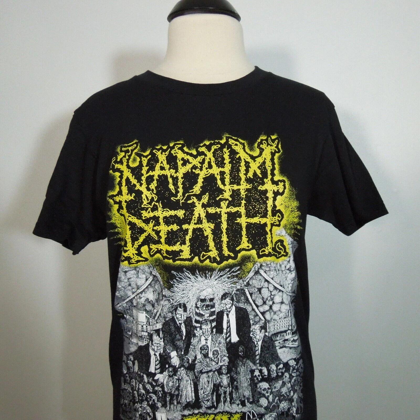 NAPALM DEATH Scum S SMALL T-Shirt Black XL