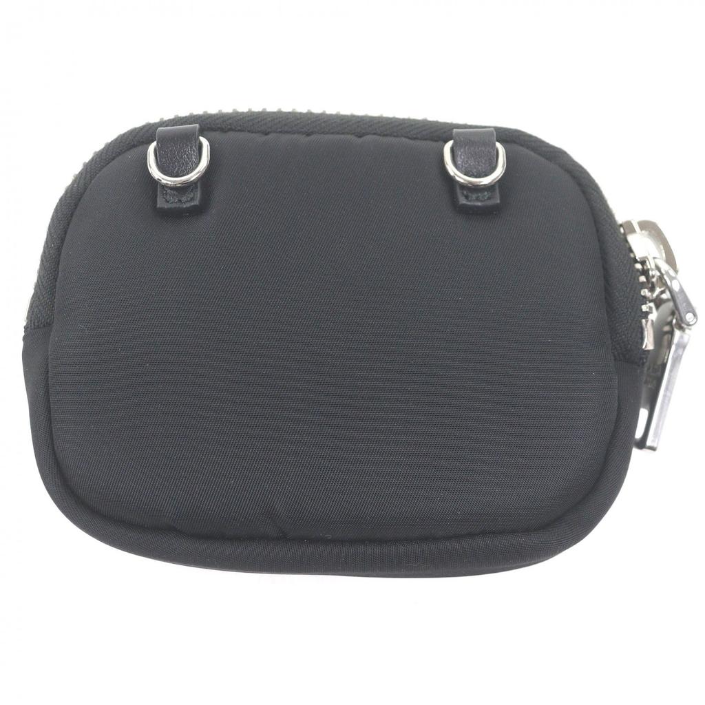 Excellent PRADA Pouch Triangle Logo Triangle Plate Shoulder Mini Cargo Used