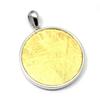 [World Accessories Carmelo] Flower of Life Divine Geometry Flower of Life Gibeon Meteorite Pendant Sterling Silver 925 Gold