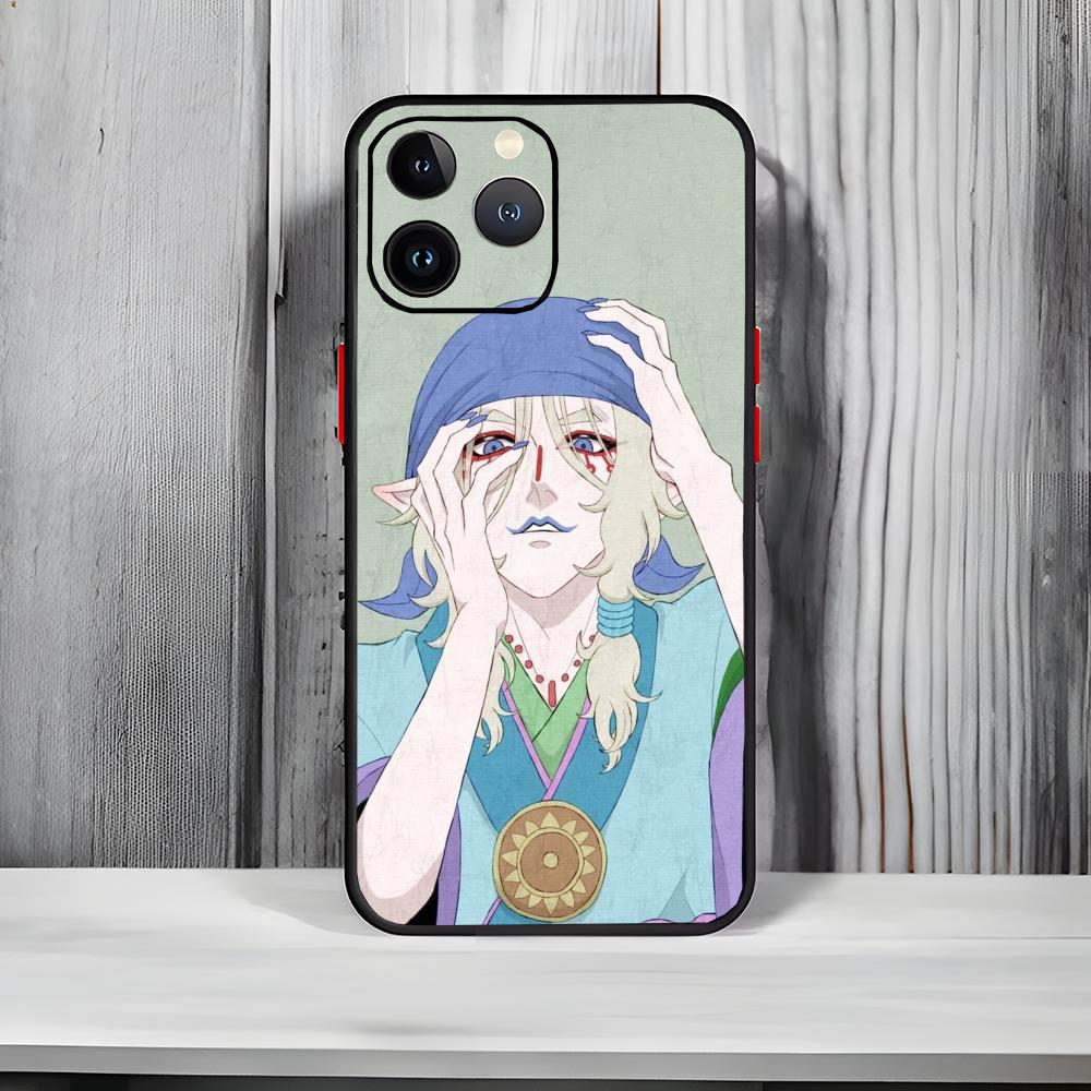 Classic Horror Ukiyoe mononoke K-Kusuriuri Phone Case Black Matte Thin Phone Case For iPhone17 16 15 14 13 ProMax