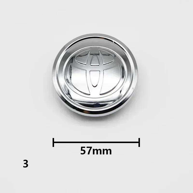 57mm 62mm 4pcs Wheel Rim Center Hub Cap Logo Badge Emblem Fit Toyota Rav4 CHR Corolla Camry Yaris Auris Verso Avalon Car Replace