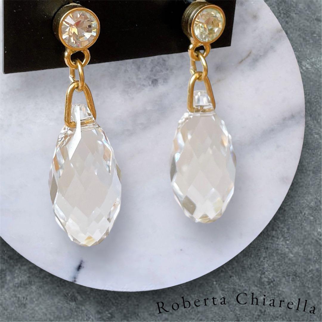 

[USED] Roberta Challela elegantly shining drop earrings in 22k gold