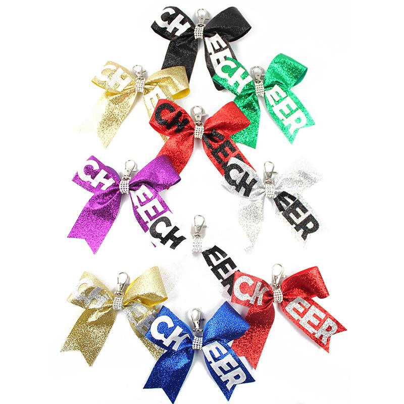 Creative Fashion Cheerleader Keyrings With Glitters Designs Unique Keyrings Exquisite Backpack Decoration Accessories Gifts