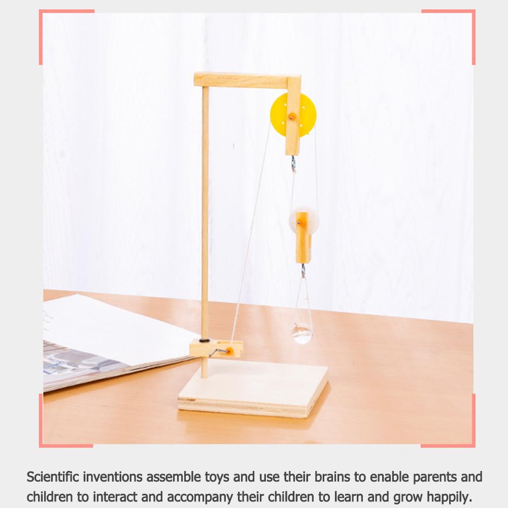 Kids Toy Puzzles Scientific Experiment Educational Toy DIY Crane Creative Toy Woodworking Toys Age 4 Years Old and Up