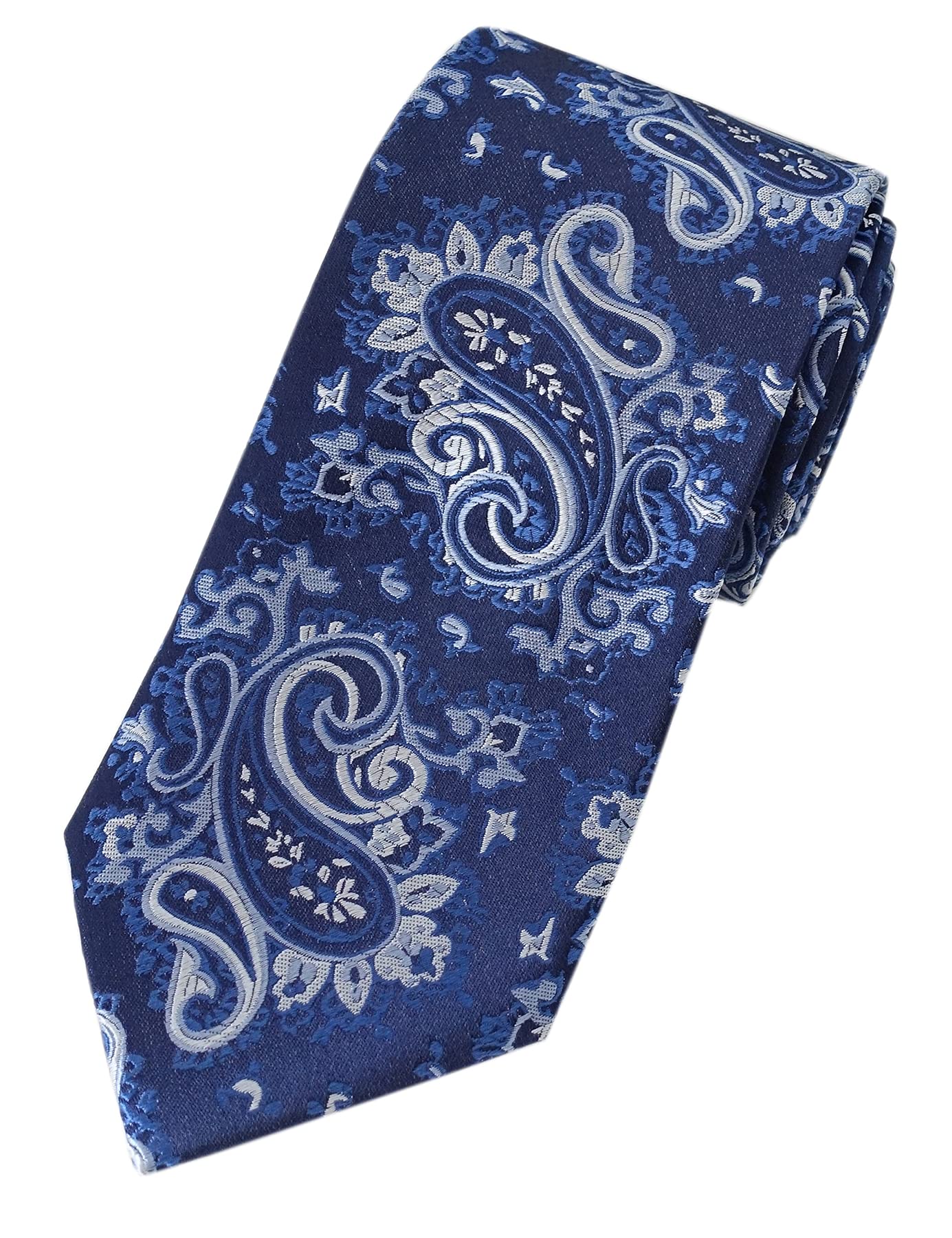 [Towergem] Men s Paisley Tie, 100% Silk, Woven Jacquard