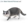 PVC Realistic Pet Figurines Garfield Persian Cat Pastoral Cat Cat Statue Ornament  Desktop Ornament