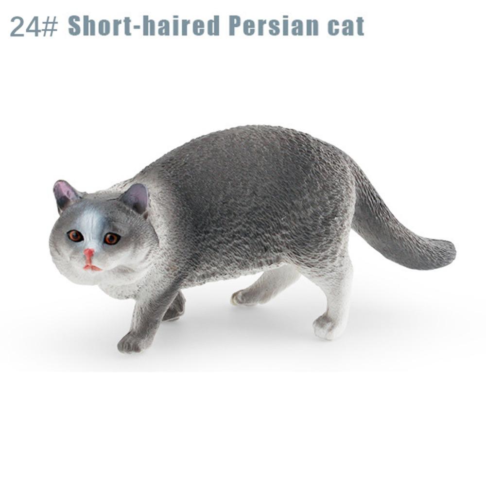 

Exquisite PVC Simulation Cat Model Garfield Persian Cat Pastoral Cat Lifelike Cat Action Figures Simulation Pet Car Decoration