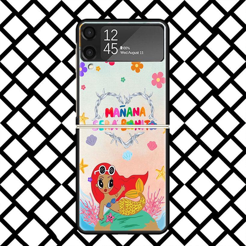 

Karolg M-Manana Sera B-Bonito Phone Case For Samsung Z Flip 7 6 5 4 3 Galaxy ZFLIP7 ZFlip6 5G Flip5 Flip4 Flip3 5g Black Hard Co Samsung Z Flip 6