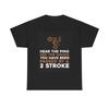 2-takt crossmotor Grafisch T-shirt Grappig Buiten Unisex Zwaar Katoen T-shirt
