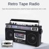 Przenośny Trzypasmowy Stary Radio Kasetowe Bluetooth Dysk Flash USB Karta SD Wielofunkcyjny Rejestrator 340*165*93mm