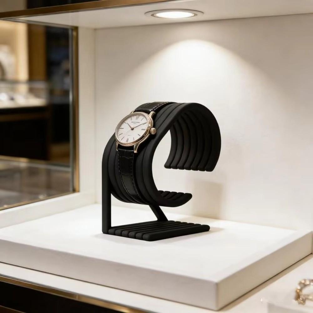 Black Watch Display Stand Simple Design Jewelry Display Stand For Retail Display