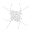 4Pcs Interlocking Jigsaw Puzzle Pendant Chain Necklace Family Best Friends Gift